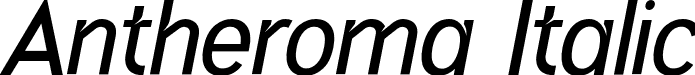 Antheroma Italic font - Antheroma-Italic.otf