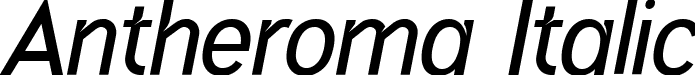 Antheroma Italic font - Antheroma-Italic.ttf