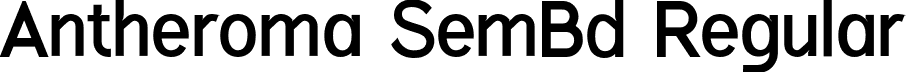 Antheroma SemBd Regular font - Antheroma-SemiBold.otf