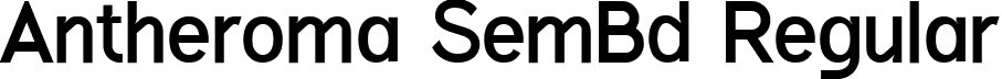 Antheroma SemBd Regular font - Antheroma-SemiBold.ttf