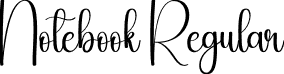 Notebook Regular font - Notebook.otf