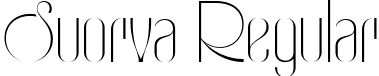 Suorva Regular font - Suorva-Regular.ttf