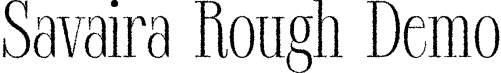 Savaira Rough Demo font - SavairaRough-Regular_demo.otf