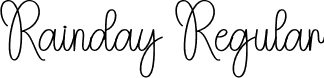 Rainday Regular font - Rainday.otf