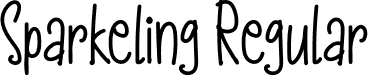 Sparkeling Regular font - Sparkeling.otf