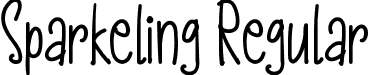 Sparkeling Regular font - Sparkeling.ttf