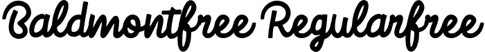 Baldmontfree Regularfree font - Baldmontfree.otf