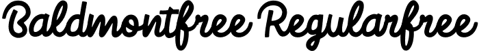 Baldmontfree Regularfree font - Baldmontfree.ttf