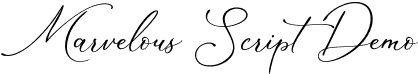 Marvelous Script Demo font - Marvelous-Script-Demo.otf