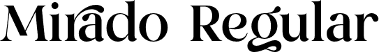 Mirado Regular font - mirado.otf