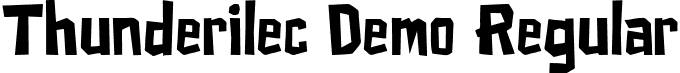 Thunderilec Demo Regular font - Thunderile-Regular.ttf