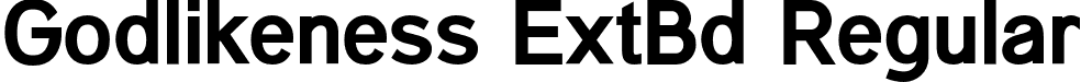 Godlikeness ExtBd Regular font - Godlikeness-ExtraBold.otf