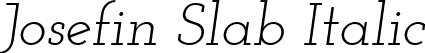 Josefin Slab Italic font - JosefinSlab-Italic.ttf