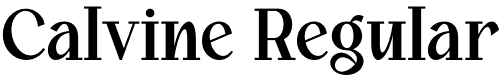 Calvine Regular font - Calvine.otf