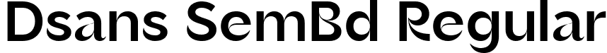 Dsans SemBd Regular font - Brendiva-SemiBold.ttf