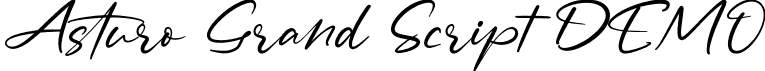 Asturo Grand Script DEMO font - AsturoGrandScriptDEMO-Regular.otf