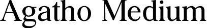 Agatho Medium font - AgathoMedium-8M8GZ.otf