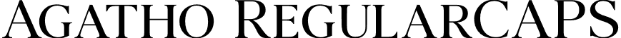 Agatho RegularCAPS font - AgathoRegularcaps-rg2L8.otf