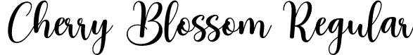 Cherry Blossom Regular font - Cherry Blossom OTF.otf