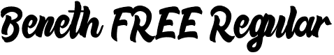 Beneth FREE Regular font - beneth FREE.otf