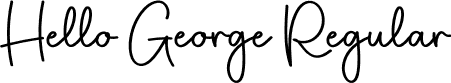 Hello George Regular font - Hello-George.otf