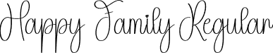 Happy Family Regular font - Happy-Family.otf