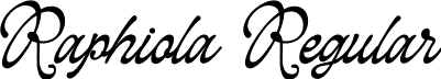 Raphiola Regular font - Raphiola.otf