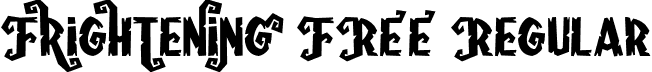 Frightening FREE Regular font - Frightening-FREE.otf