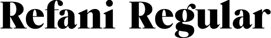 Refani Regular font - Refani-Regular.otf