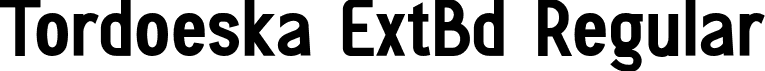 Tordoeska ExtBd Regular font - Tordoeska-ExtraBold.otf