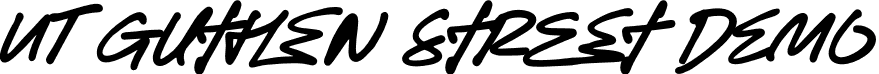 UT Guthen Street Demo font - UTGuthenStreetDemo-Regular.otf