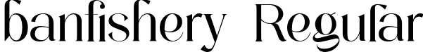 banfishery Regular font - banfishery.otf