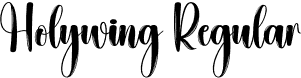 Holywing Regular font - Holywing.otf