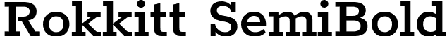 Rokkitt SemiBold font - Rokkitt-SemiBold.ttf