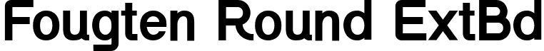 Fougten Round ExtBd font - FougtenRound-ExtraBold.ttf