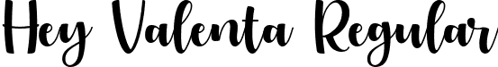 Hey Valenta Regular font - Hey Valenta Font by Keithzo.otf