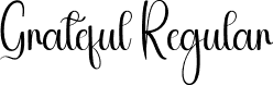 Grateful Regular font - Grateful.otf