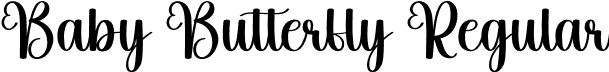 Baby Butterfly Regular font - Baby-Butterfly.otf