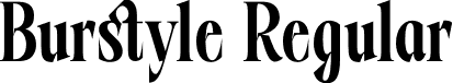 Burstyle Regular font - burstyle.otf