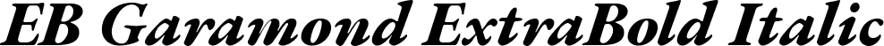 EB Garamond ExtraBold Italic font - EBGaramond-ExtraBoldItalic.ttf