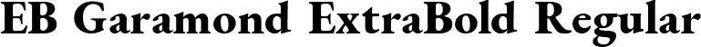 EB Garamond ExtraBold Regular font - EBGaramond-ExtraBold.ttf
