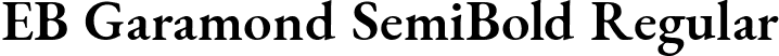 EB Garamond SemiBold Regular font - EBGaramond-SemiBold.ttf