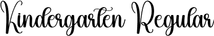 Kindergarten Regular font - Kindergarten.otf