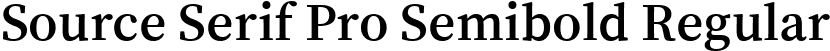 Source Serif Pro Semibold Regular font - SourceSerifPro-Semibold.ttf