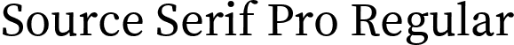 Source Serif Pro Regular font - SourceSerifPro-Regular.ttf