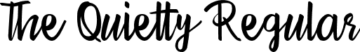 The Quietty Regular font - The Quietty.ttf