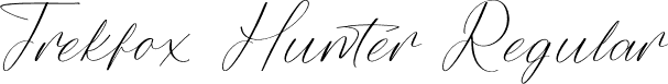 Trekfox Hunter Regular font - Trekfox Hunter.otf