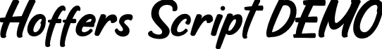 Hoffers Script DEMO font - HoffersScript-DEMO.ttf