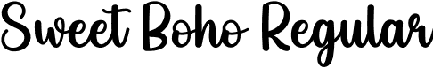 Sweet Boho Regular font - Sweet-Boho.otf