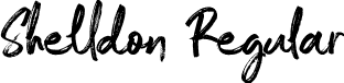 Shelldon Regular font - Shelldon.ttf